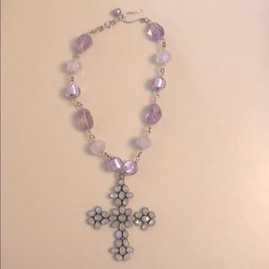 💜16” Dallas, Boutique. Cross statement necklace